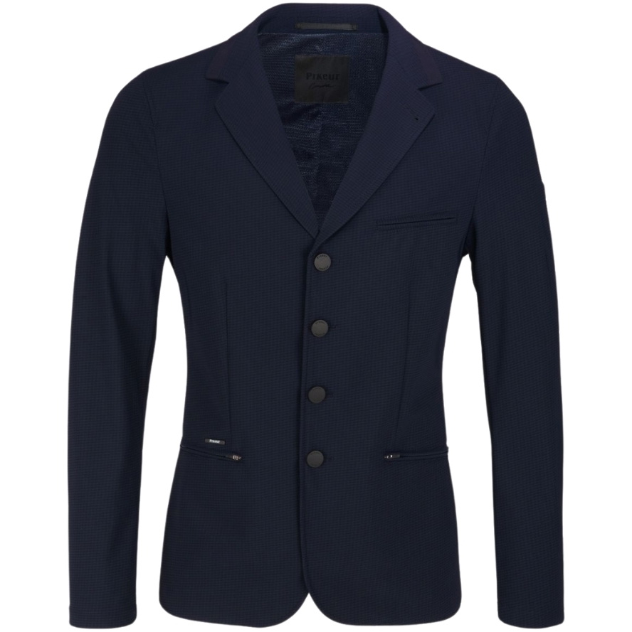 Pikeur Mens Luis Check Pattern Competition Show Jacket 157430 - Night Blue Check Pattern